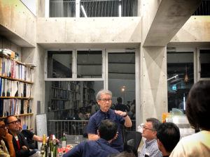 名古屋造形大学の学長に就任された山本理顕さんを囲んでの歓迎会